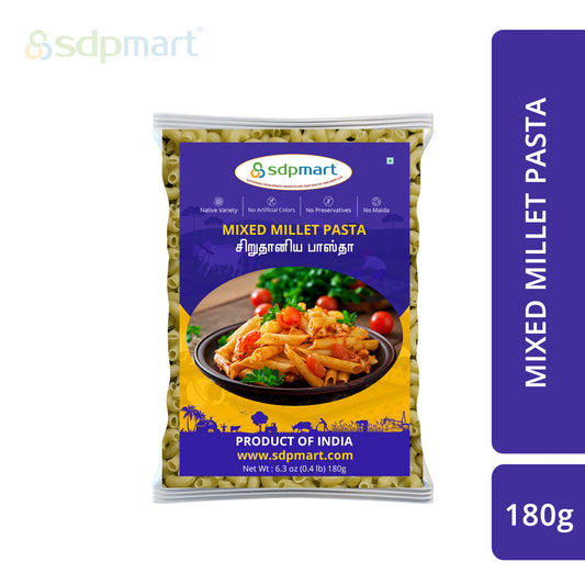 SDPMart Mixed Millet Pasta 180 Gms - SDPMart