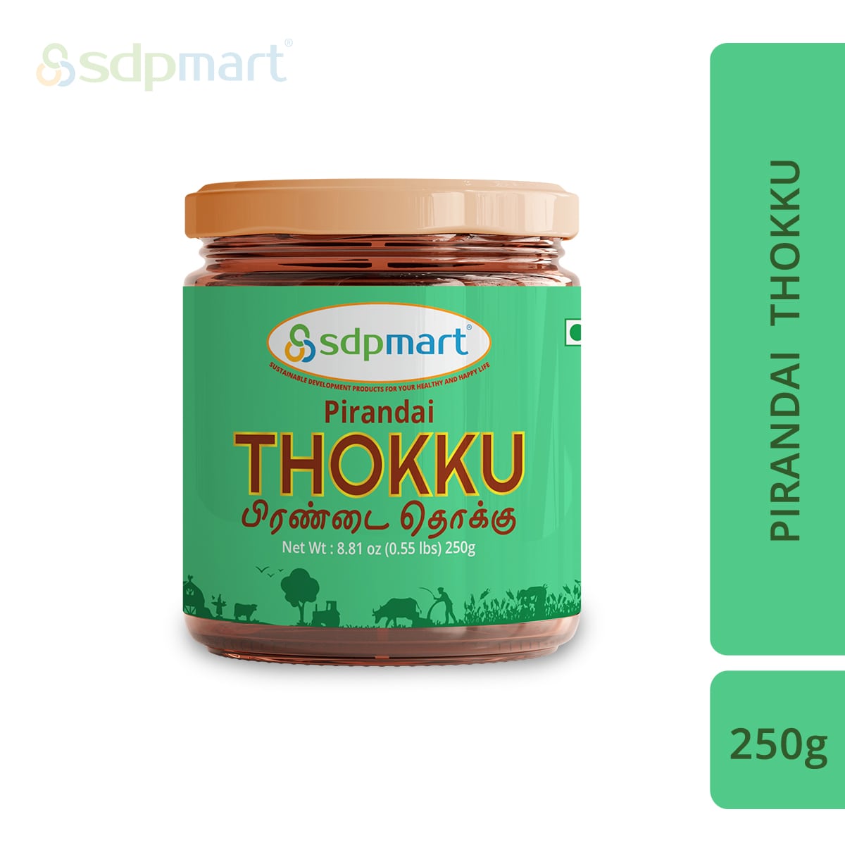 SDPMart Pirandai Thokku - 250g - SDPMart